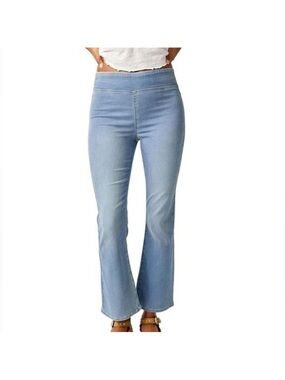 We The Free Blue In My Feelings Mid Rise Crop Boot Jeans